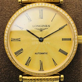 Longines Lg Factory Gold 904l Refined Steel Strap Watch
