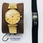 Longines Lg Factory 904l Refined Steel Strap Watch Gold