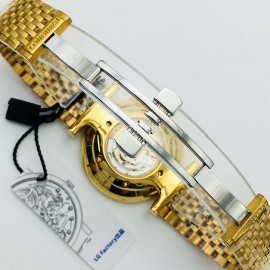 Longines Lg Factory 904l Refined Steel Strap Watch Gold