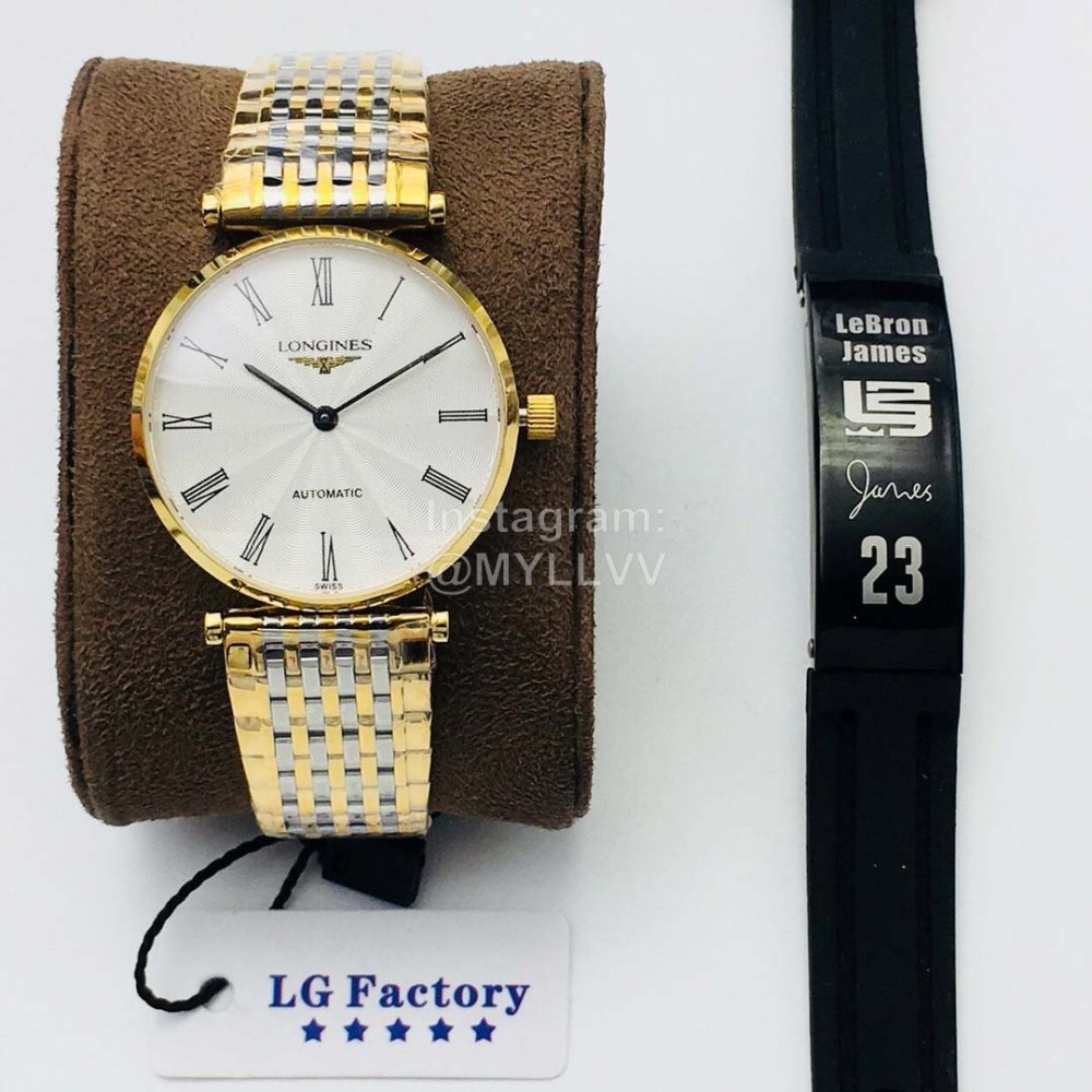 Longines Lg Factory New 904l Refined Steel Strap Watch