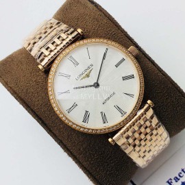 Longines Lg Factory 904l Refined Steel Strap Diamond Watch