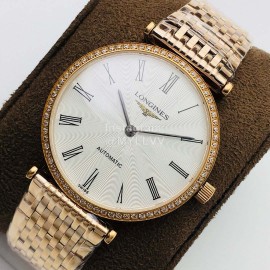 Longines Lg Factory 904l Refined Steel Strap Diamond Watch