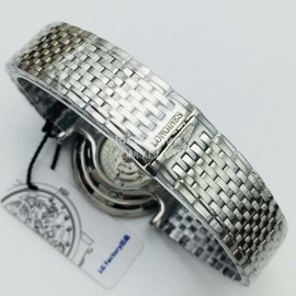 Longines Lg Factory 904l Refined Steel Strap Diamond Watch Silver