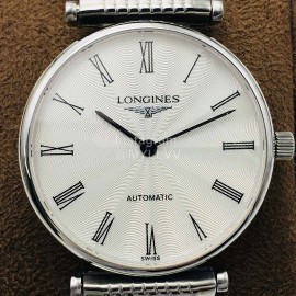Longines Lg Factory 905l Refined Steel Strap Watch Silver