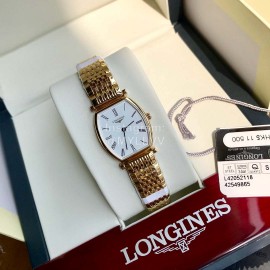 Longines Sapphire Crystal Quartz Watch For Women Gold