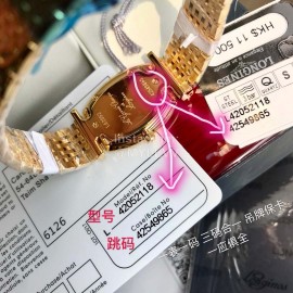 Longines Sapphire Crystal Quartz Watch For Women Gold