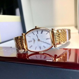 Longines Sapphire Crystal Quartz Watch For Women Gold