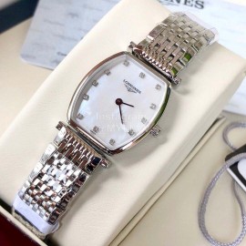 Longines Sapphire Crystal Quartz Watch For Women Silver