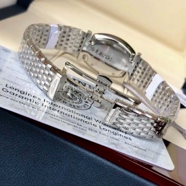 Longines Sapphire Crystal Quartz Watch For Women Silver