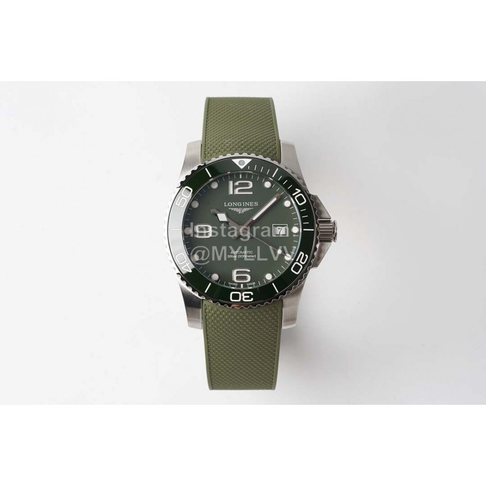 Longines 316l Refined Steel Case Watch Green