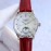 Longines Leather Strap Multifunctional Watch For Women Red