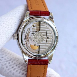 Longines Leather Strap Multifunctional Watch For Women Red