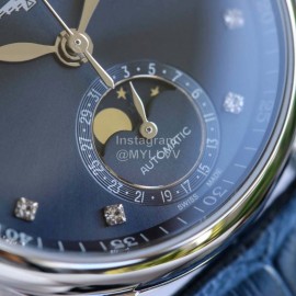 Longines Leather Strap Multifunctional Watch For Women Navy