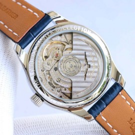 Longines Leather Strap Multifunctional Watch For Women Navy