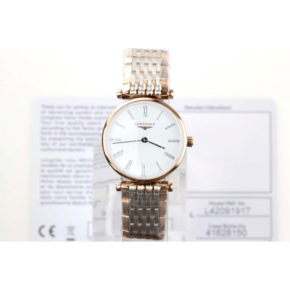 Longines Ultra Thin Dial Steel Strap Watch Silver