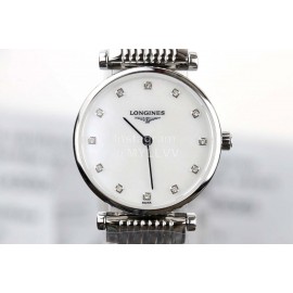 Longines Ultra Thin Dial Silver Steel Strap Watch