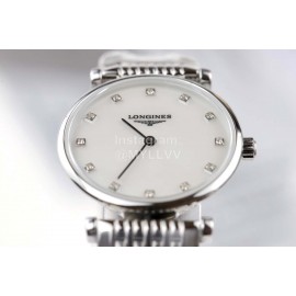 Longines Ultra Thin Dial Silver Steel Strap Watch