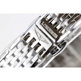 Longines Ultra Thin Dial Silver Steel Strap Watch