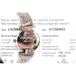 Longines Ultra Thin Dial Silver Steel Strap Watch