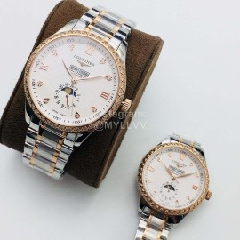 Longines Lg Factory 316l Fine Steel Case Diamond Mechanical Watch