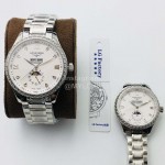 Longines Lg Factory 316l Fine Steel Case Mechanical Watch Silver