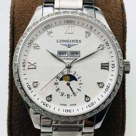 Longines Lg Factory 316l Fine Steel Case Mechanical Watch Silver