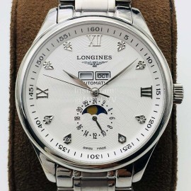 Longines Lg Factory New Silver 316l Fine Steel Case Mechanical Watch