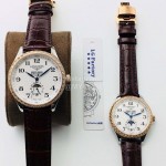 Longines Lg Factory 316l Fine Steel Case Leather Strap Watch