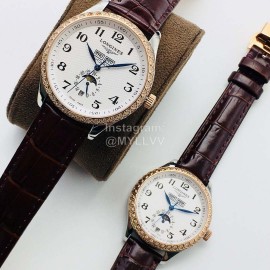 Longines Lg Factory 316l Fine Steel Case Leather Strap Watch