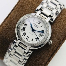 Longines Lg Factory New Sapphire Glass Mechanical Watch Silver