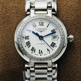 Longines Lg Factory New Sapphire Glass Mechanical Watch Silver