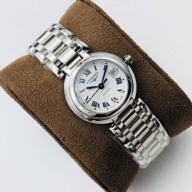 Longines Lg Factory Sapphire Glass Silver Steel Strap Mechanical Watch