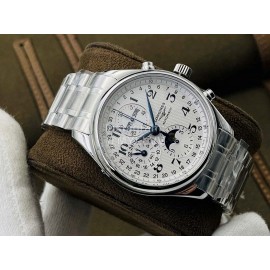 Longines Lg Factory 42mm White Dial Multifunctional Watch