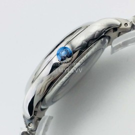 Longines Lg Factory Steel Strap Calendar Watch Silver