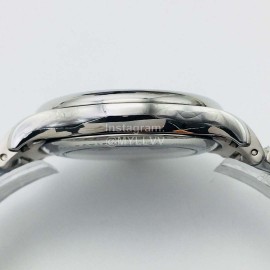 Longines Lg Factory Steel Strap Calendar Watch Silver