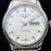Longines Lg Factory Silver Steel Strap Calendar Watch