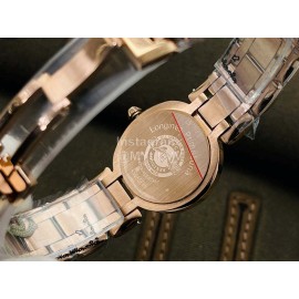 Longines Lg Factory 26.5mm Dial Steel Strap Watch Gold