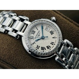 Longines Lg Factory 26.5mm Dial Steel Strap Watch Silver