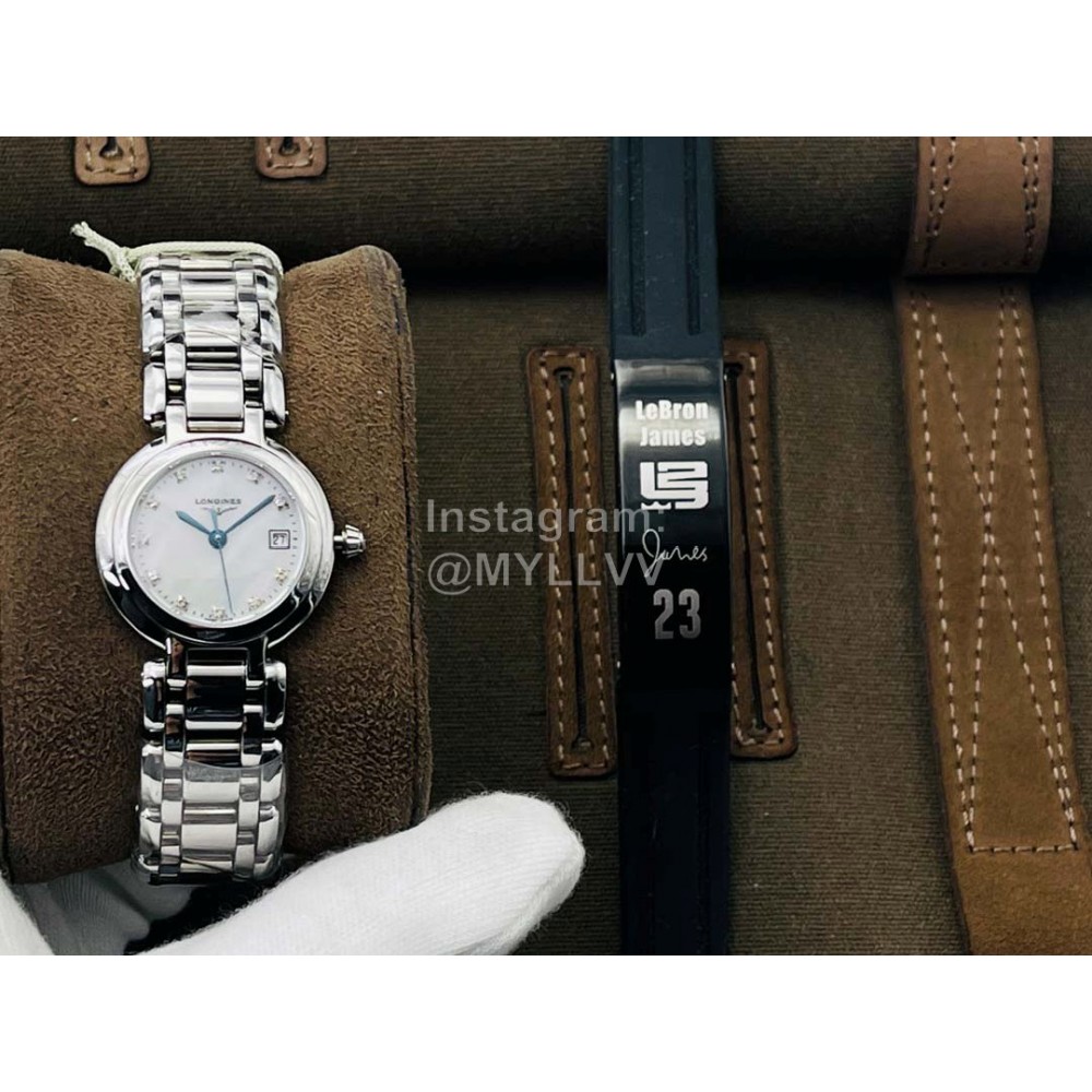Longines Lg Factory New 26.5mm Dial Steel Strap Watch Silver