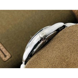 Longines Lg Factory Lunar Phase Function Steel Strap Watch Silver