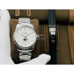 Longines Lg Factory Lunar Phase Function Steel Strap Watch