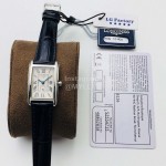Longines Lg Factory Leather Strap Square Dial Watch Black