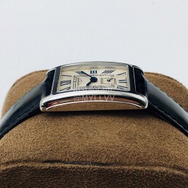 Longines Lg Factory Leather Strap Square Dial Watch Black