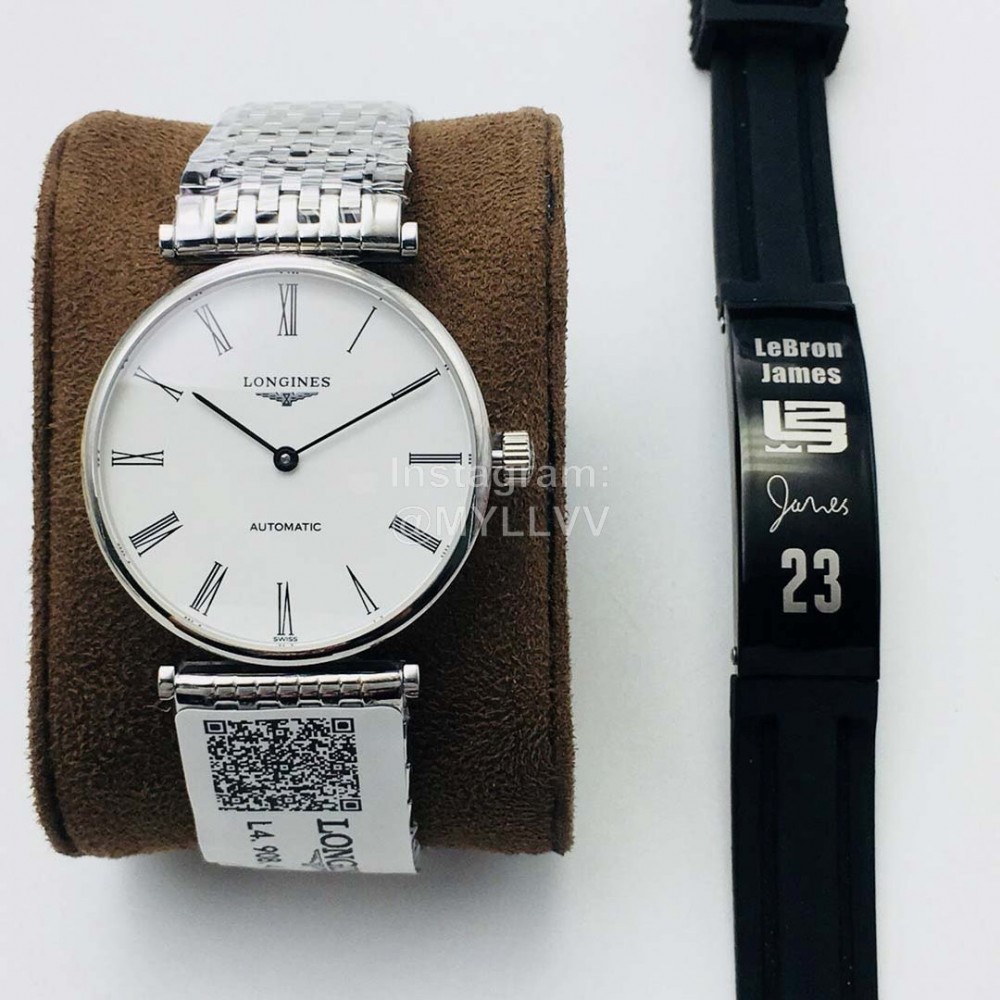 Longines Lg Factory 904l Refined Steel Strap White Dial Watch