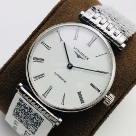 Longines Lg Factory 904l Refined Steel Strap White Dial Watch