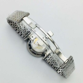 Longines Lg Factory White Dial 904l Refined Steel Strap Watch