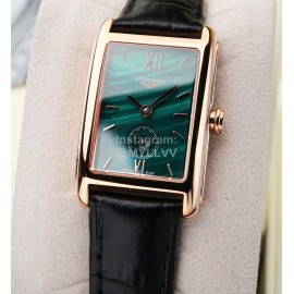 Longines Leather Strap 200m Waterproof Watch