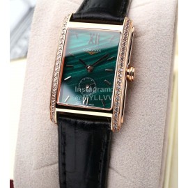 Longines Leather Strap 200m Waterproof Watch