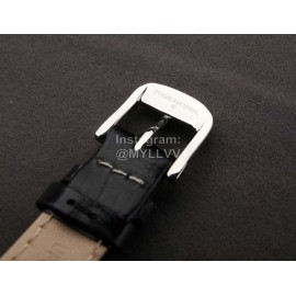 Longines Leather Strap 200m Waterproof Diamond Watch