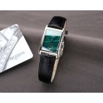 Longines Leather Strap 200m Waterproof Green Dial Watch